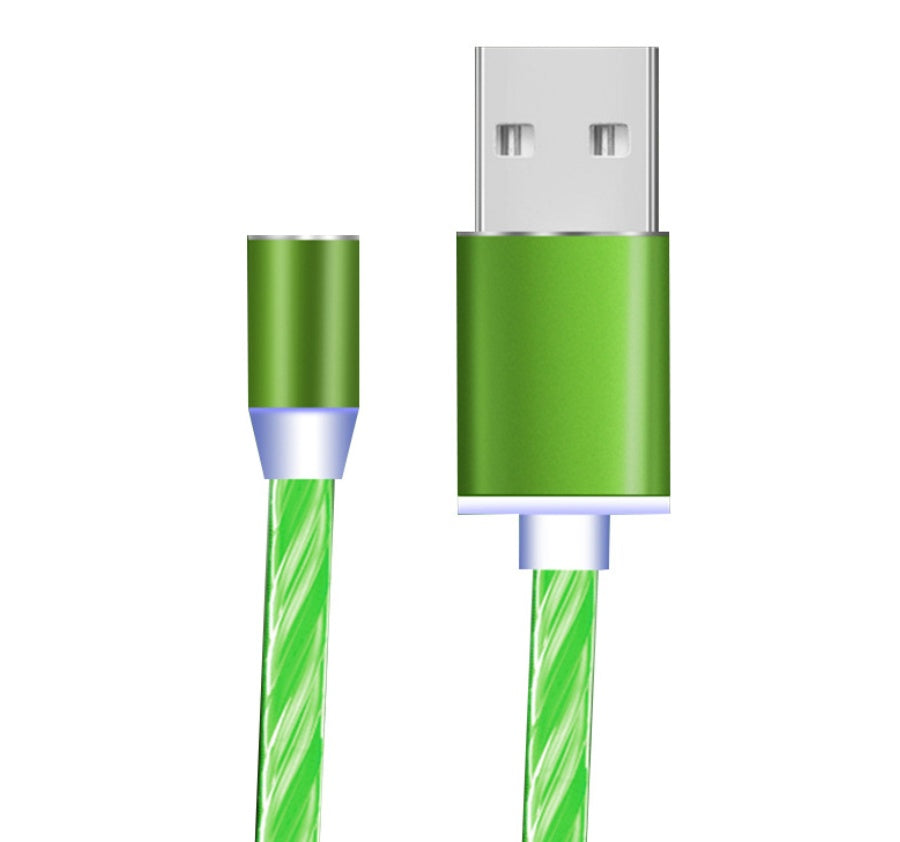 Compatible with Apple, Flowing Light Magnetic Streamer Data Line Cable for Iphone Android Type C Compatible with Apple, Flowing Light Magnetic Streamer Data Line Cable for Iphone Android Type C
